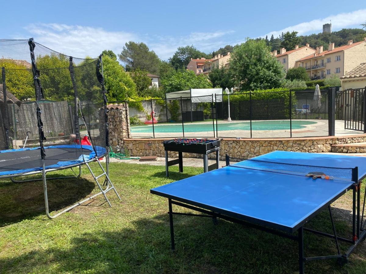 3 Pieces Climatise En Rez De Jardin Avec Piscine Apartment วิลล์เนิฟ-ลูเบ ภายนอก รูปภาพ